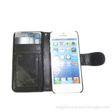 Leather Flip Case for iPhone 5 and 5S, Wholesale Supplier from China